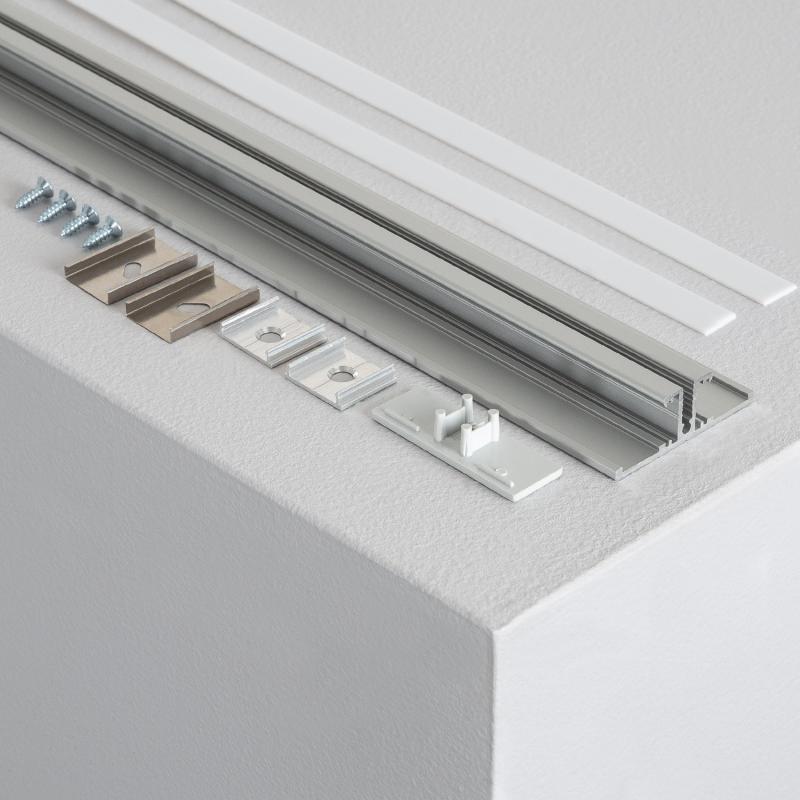 Lumexa Dubbel Aluminium Opbouw Profiel 1m voor LED-strip