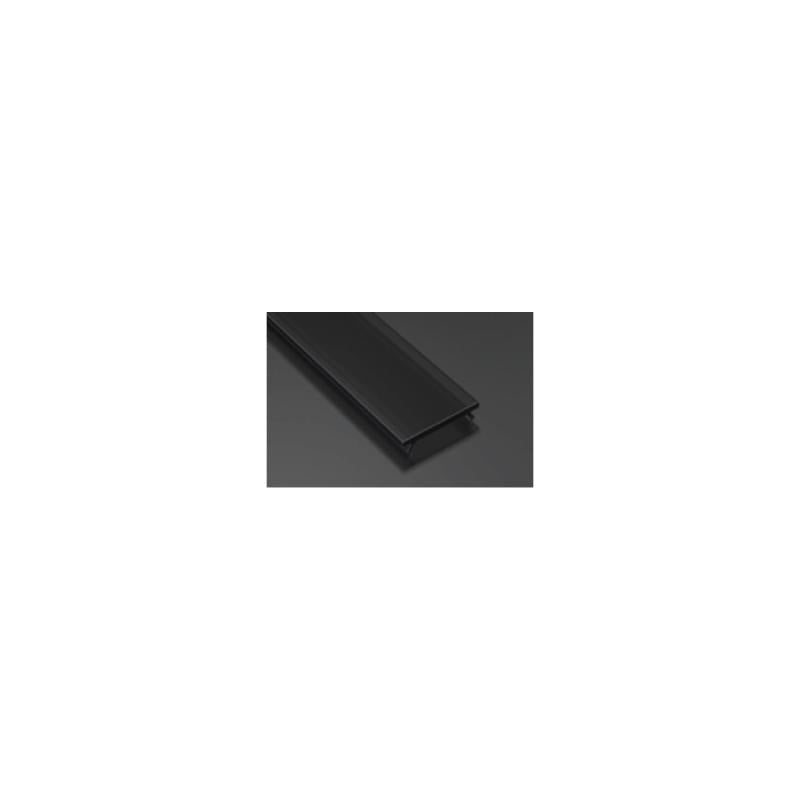 Lumexa Profiel Opbouw Halfrond Aluminium 2m Zwart voor dubbele LED-strip tot 12 mm