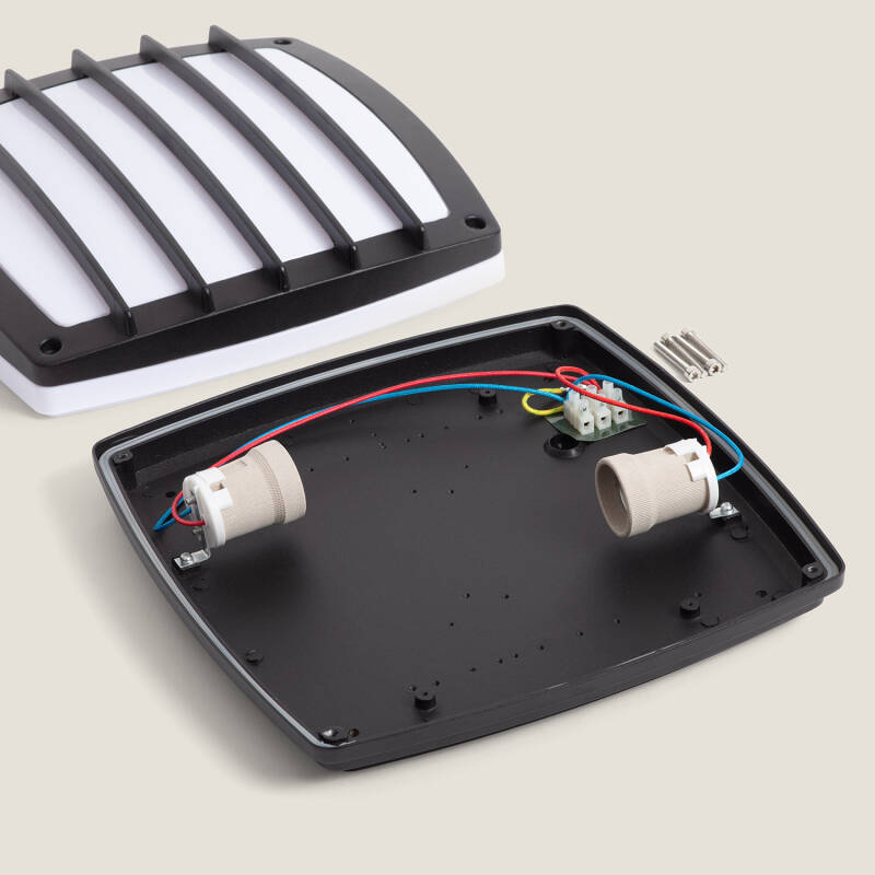 Lumexa Domiavo Buiten Wand- en Plafondlamp Vierkant 300x300 IP54 E27