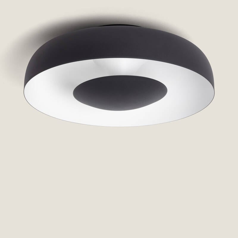 Duvano plafondlamp rond zwart