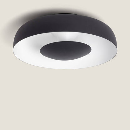 Duvano plafondlamp rond zwart