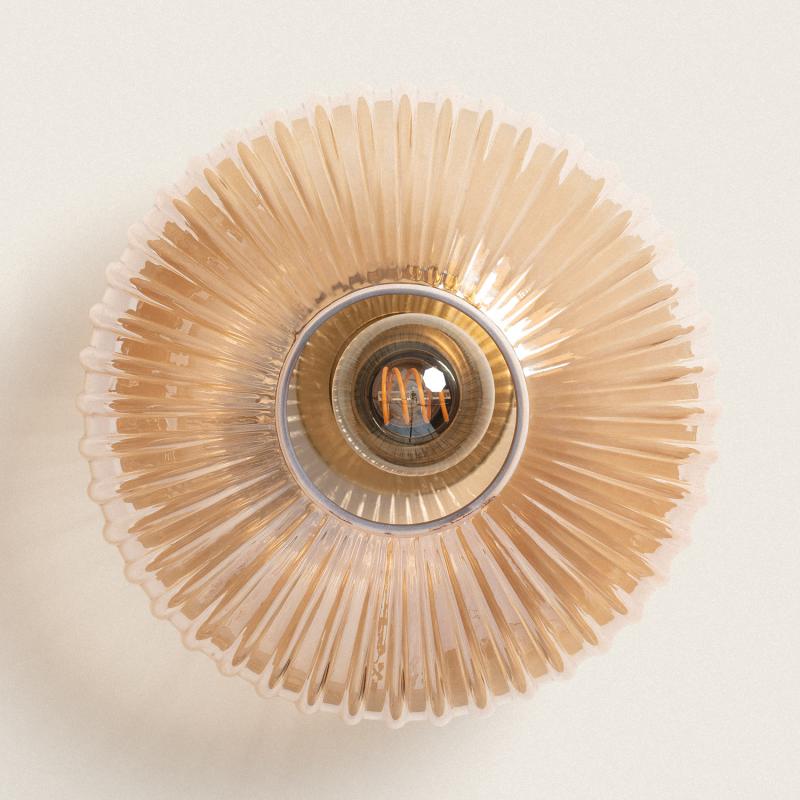 Lumexa Basilaro Plafondlamp Metaal en Glas Amber
