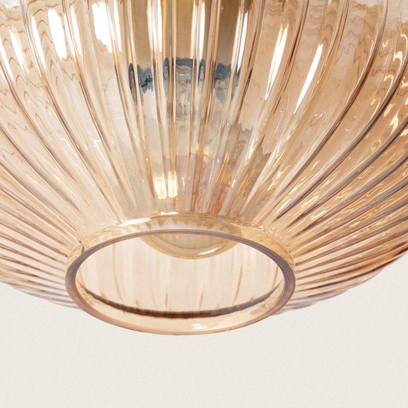 Lumexa Basilaro Plafondlamp Metaal en Glas Amber