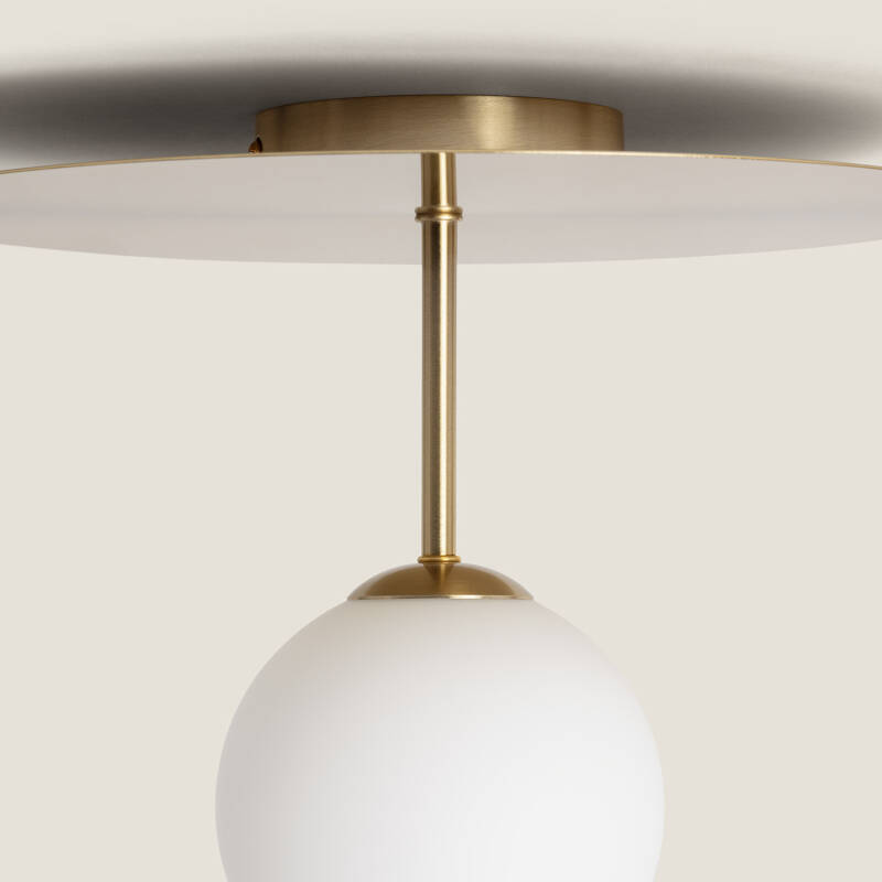 Lumexa Moonlavo Plafondlamp Metaal en Glas G9