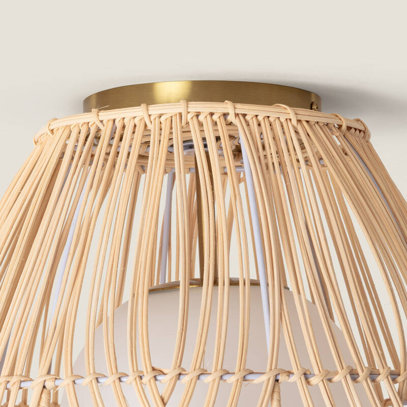 Lumexa Bagrato Plafondlamp Rotan en Glas