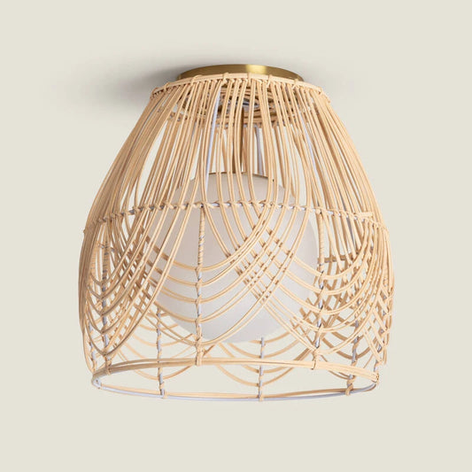 Lumexa Bagrato Plafondlamp Rotan en Glas