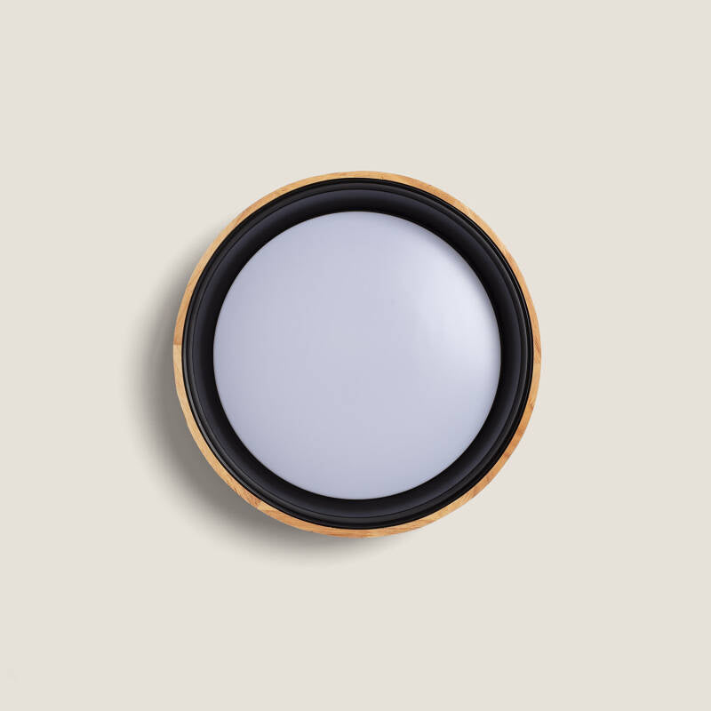 Lumexa Houtavo LED Plafondlamp Rond Hout en Aluminium CCT