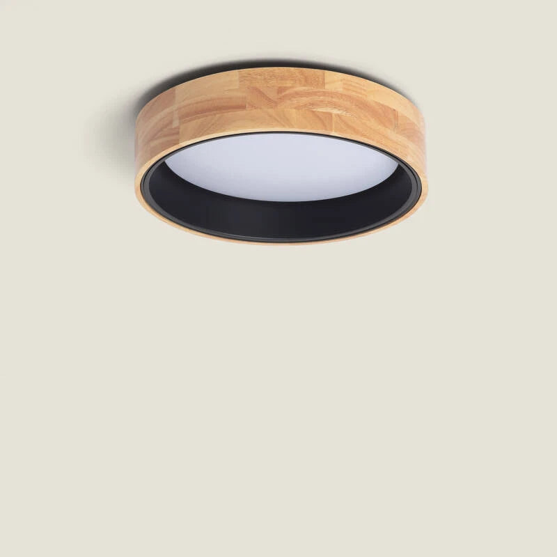 Lumexa Houtavo LED Plafondlamp Rond Hout en Aluminium CCT