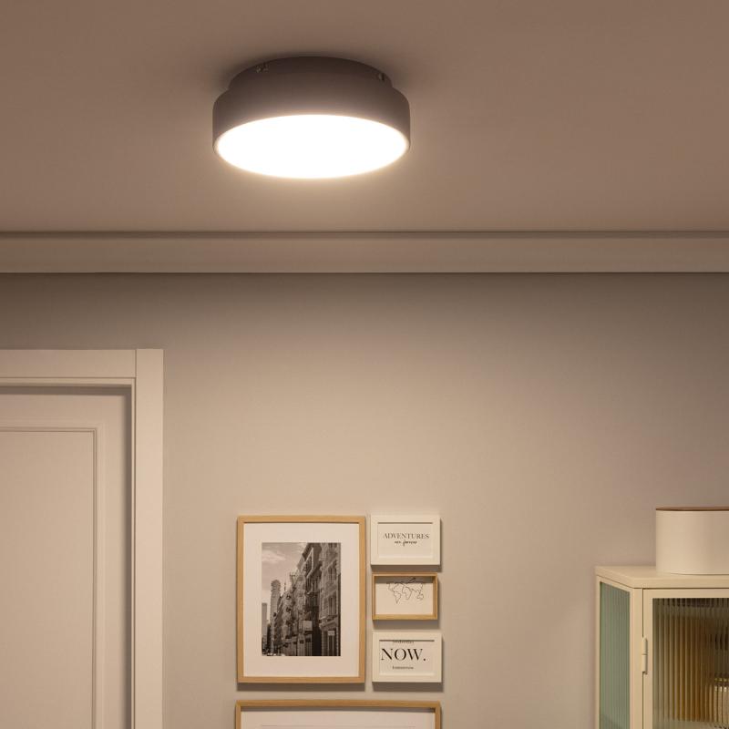 Lumexa Metavo LED Plafondlamp 15W Rond Metaal Ø300 CCT Grijs