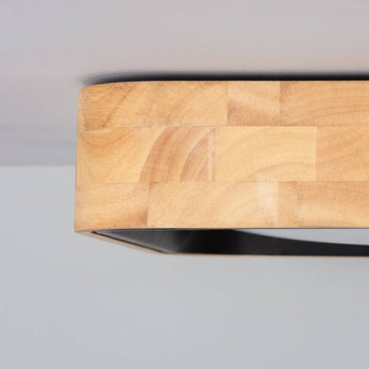 Lumexa Houtivo LED Plafondlamp Vierkant Hout 15W CCT 370x370
