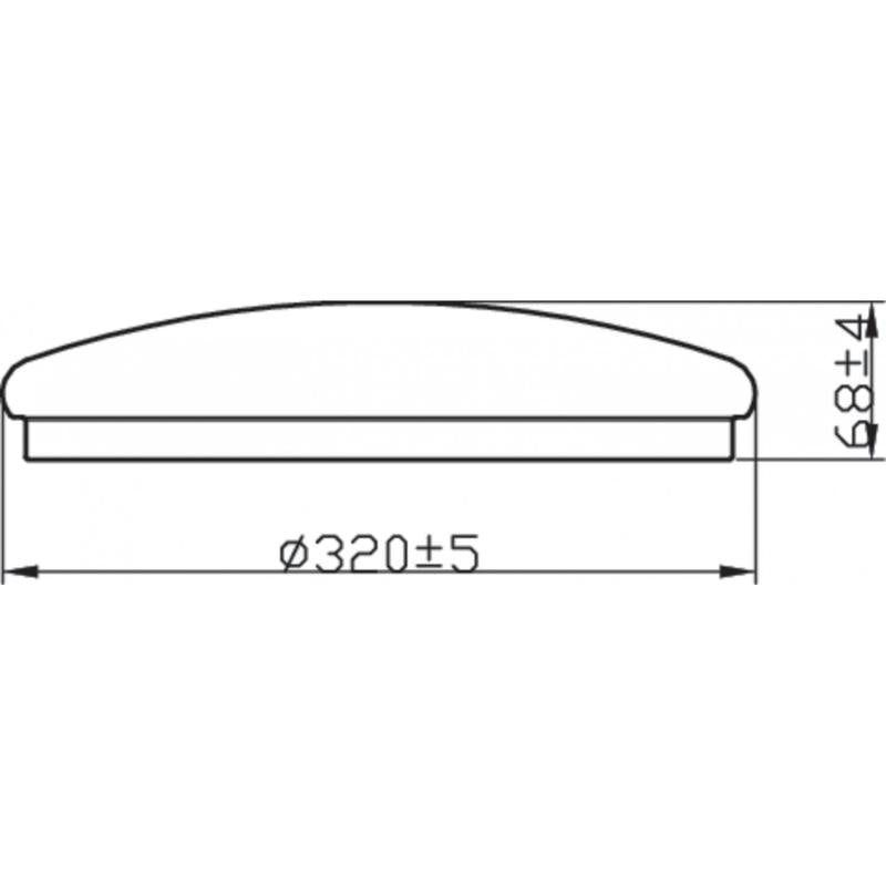 Philips Canopus LED Plafondlamp 17W IP44