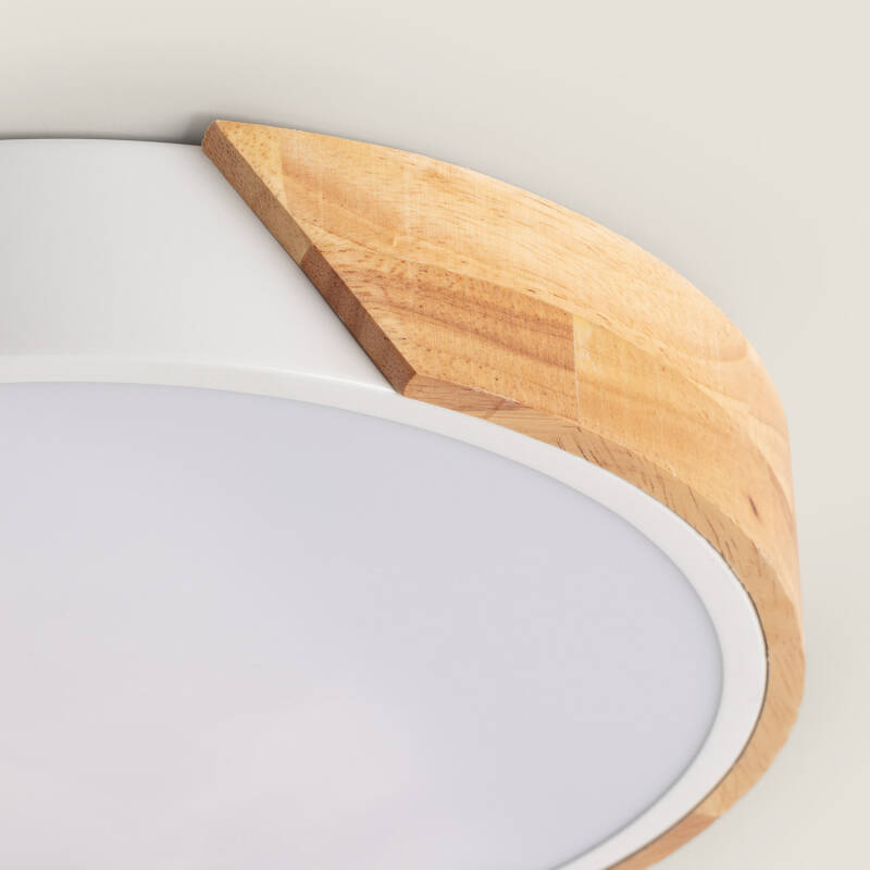 Lumexa Houtaro LED Plafondlamp Rond Hout en Aluminium CCT