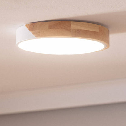 Lumexa Houtaro LED Plafondlamp Rond Hout en Aluminium CCT