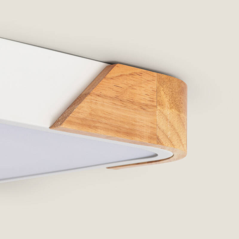 Lumexa Houtivo LED Plafondlamp Vierkant Hout 18W CCT 325x325