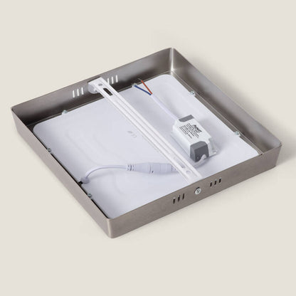 Lumexa Silvano LED Plafondlamp Vierkant Metaal 18W 225x225 Zilver