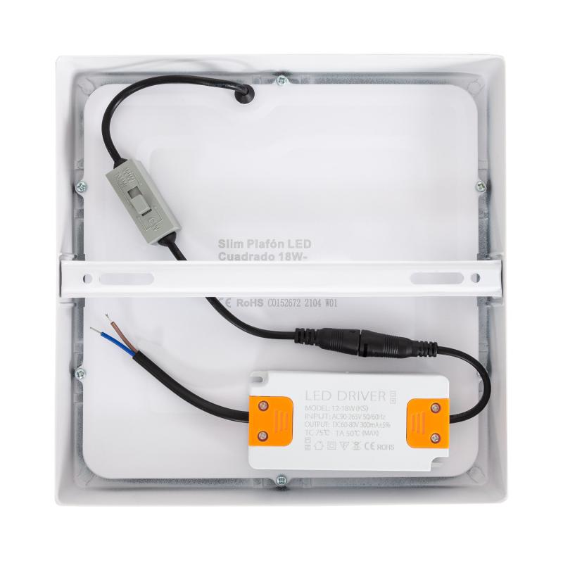 Lumexa Slimavo LED Plafondlamp Vierkant Superslim 18W CCT 205x205