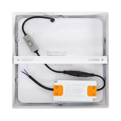 Lumexa Slimavo LED Plafondlamp Vierkant Superslim 18W CCT 205x205