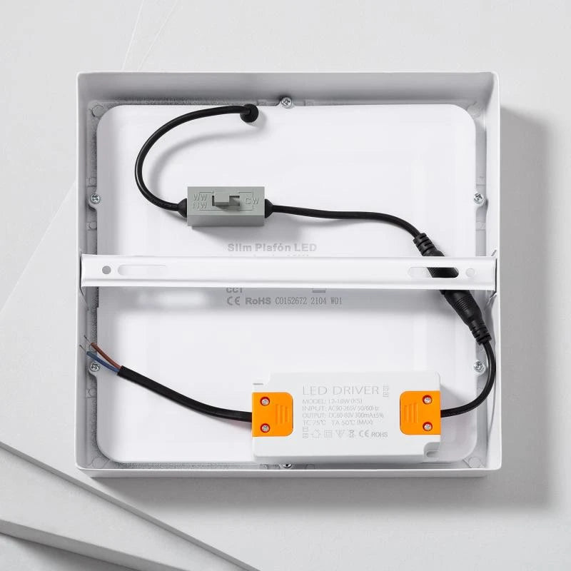 Lumexa Prismaro LED Plafondlamp Vierkant Superslim 18W CRI90