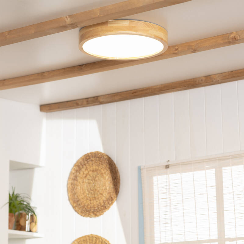 Lumexa Kayuvo LED Plafondlamp Hout 20W CCT