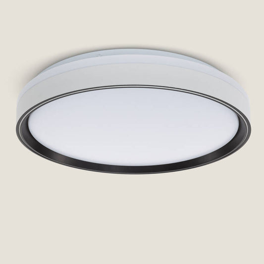 Nystaro LED Plafondlamp Rond Zwart