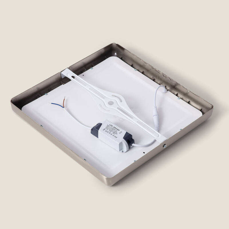 Lumexa Silvano LED Plafondlamp Vierkant Metaal 24W 300x300 Zilver