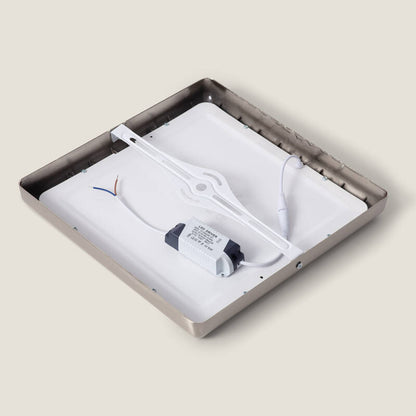 Lumexa Silvano LED Plafondlamp Vierkant Metaal 24W 300x300 Zilver