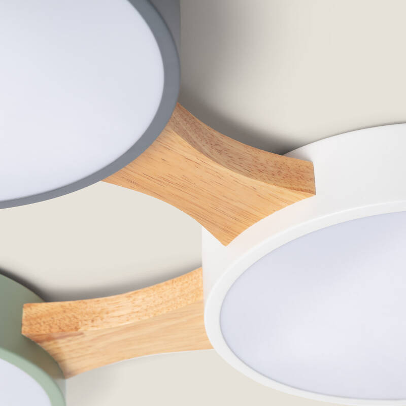Lumexa Samsaro LED Plafondlamp 30W Hout en Aluminium CCT