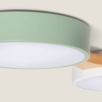 Lumexa Samsaro LED Plafondlamp 30W Hout en Aluminium CCT