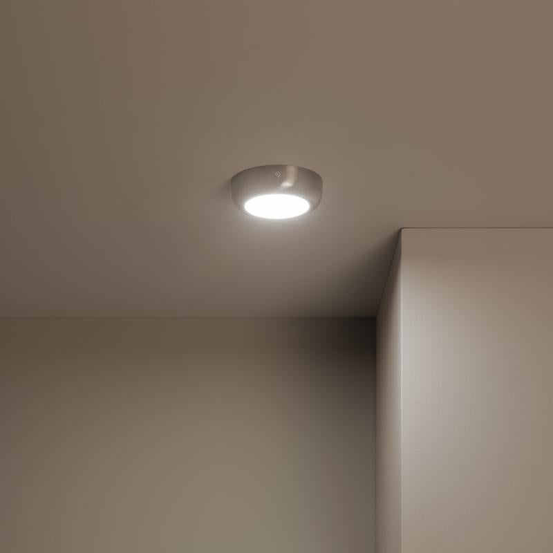 Lumexa Silvaro LED Plafondlamp Rond Metaal Zilver 6-12W