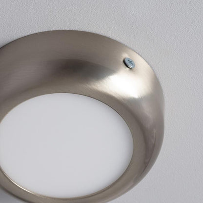 Lumexa Silvaro LED Plafondlamp Rond Metaal Zilver 6-12W