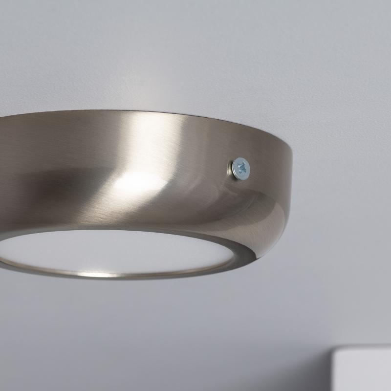 Lumexa Silvaro LED Plafondlamp Rond Metaal Zilver 6-12W