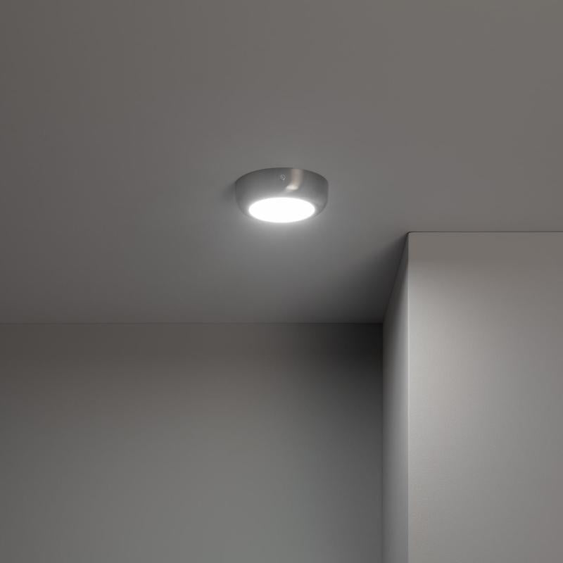 Lumexa Silvaro LED Plafondlamp Rond Metaal Zilver 6-12W