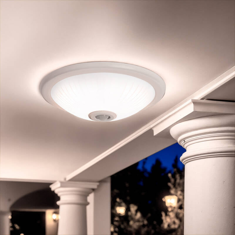 Lumexa Pirano Plafondlamp 2x E27 met PIR- en Schemersensor