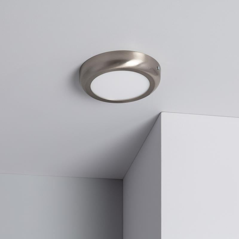 Lumexa Silvaro LED Plafondlamp Rond Metaal Zilver 6-12W