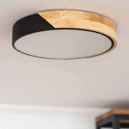 Lumexa Houtaro LED Plafondlamp Rond Hout en Aluminium CCT