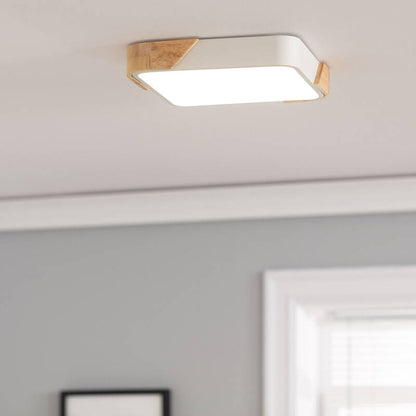 Lumexa Houtivo LED Plafondlamp Vierkant Hout 18W CCT 325x325