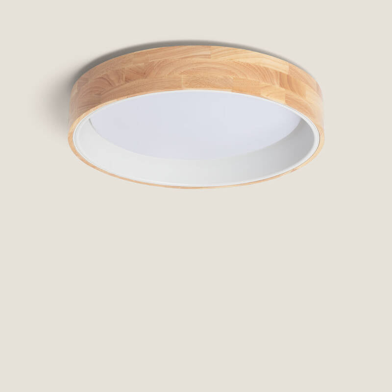 Lumexa Houtavo LED Plafondlamp Rond Hout en Aluminium CCT