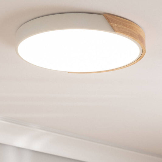 Lumexa Houtaro LED Plafondlamp Rond Hout en Aluminium CCT