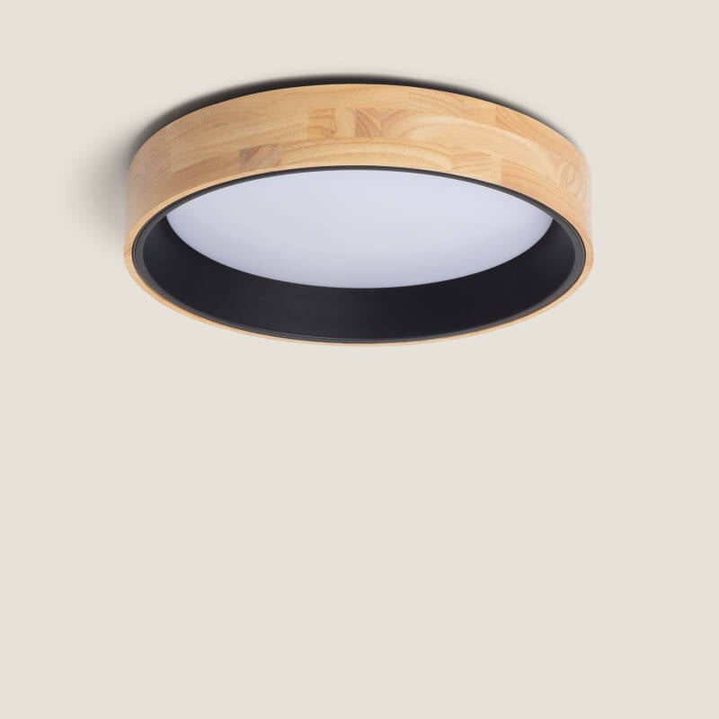 Lumexa Houtavo LED Plafondlamp Rond Hout en Aluminium CCT