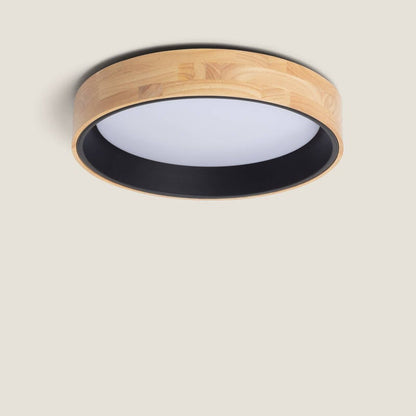 Lumexa Houtavo LED Plafondlamp Rond Hout en Aluminium CCT