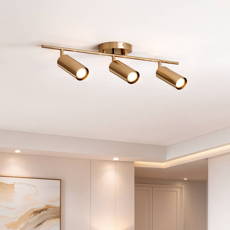 Lumexa Darielo Plafondlamp Metaal Goud 3x GU10