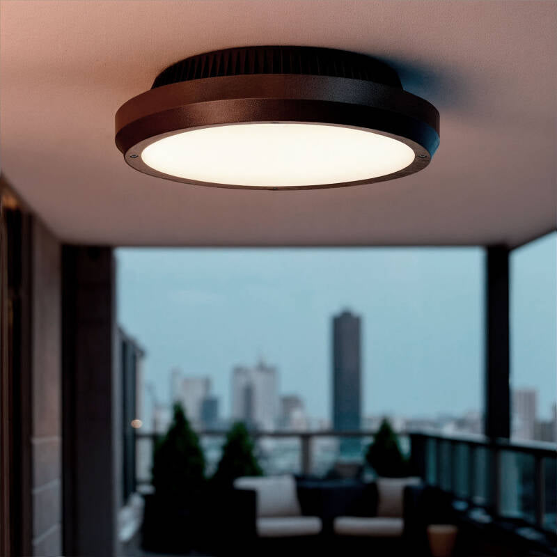 Lumexa Curiaro Buiten Plafondlamp Rond Ø300 IP65 2x E27