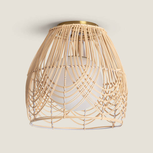 Lumexa Bagrato Plafondlamp Rotan en Glas