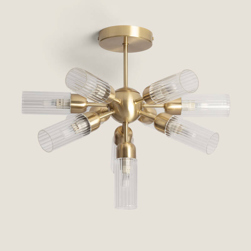 Lumexa Iraidivo Plafondlamp Metaal en Glas 10x G9
