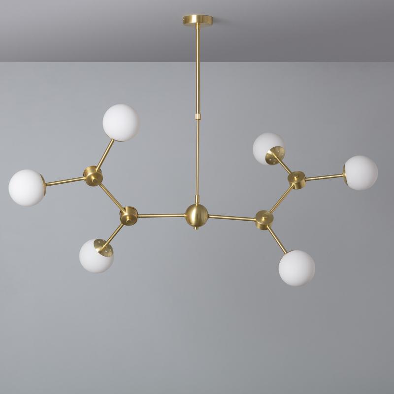 Lumexa Moonlano Plafondlamp Metaal en Glas 6x G9