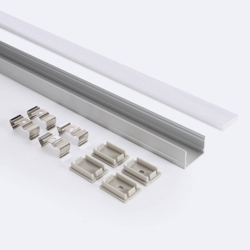 Aluminium profiel opbouw | voor dubbele LED-strip tot 22mm