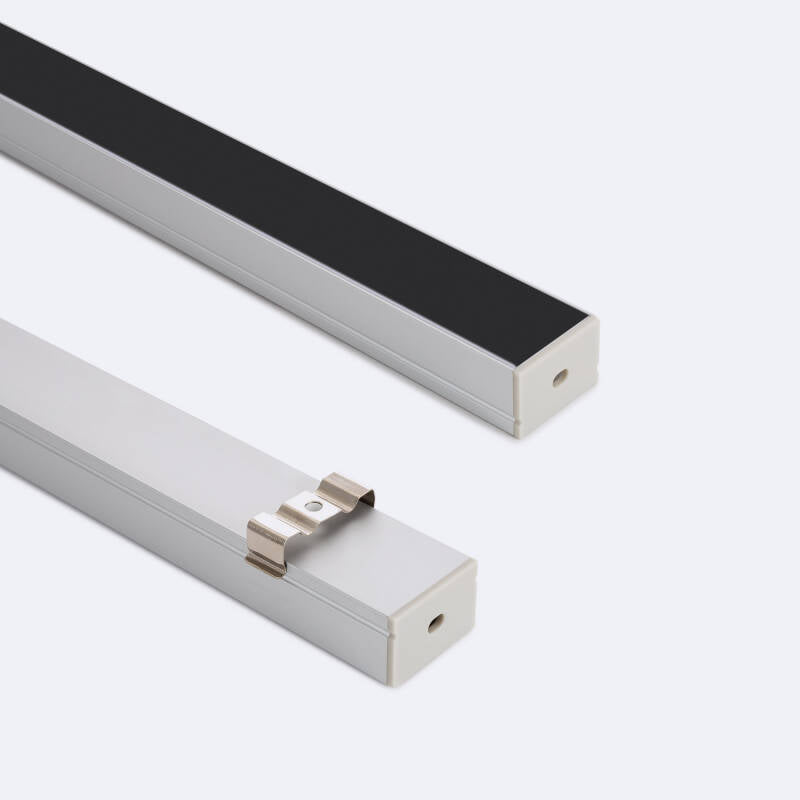 Aluminium profiel opbouw | voor dubbele LED-strip tot 22mm