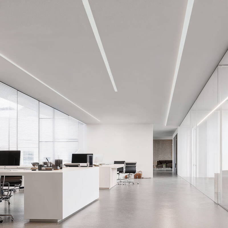 Aluminium profiel inbouw breed | voor LED-strip tot 60mm