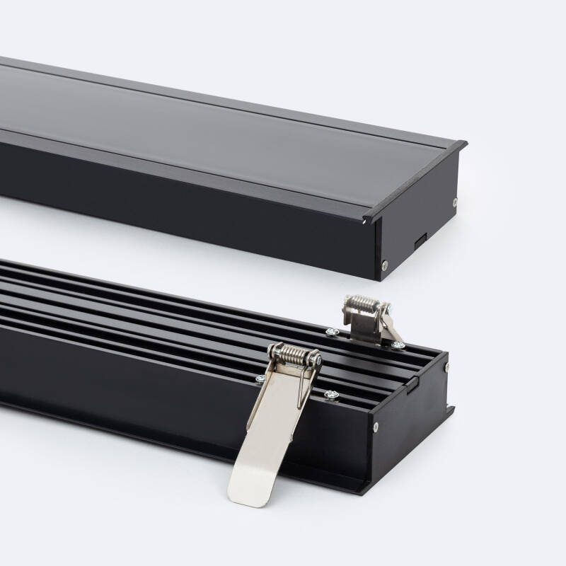 Aluminium profiel inbouw breed | voor LED-strip tot 60mm