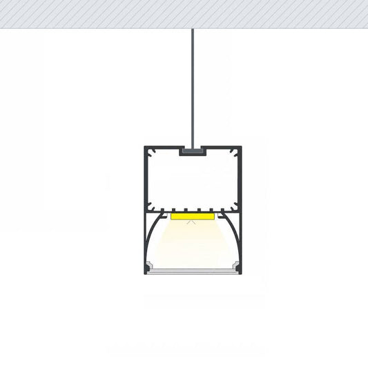 Lumexa Profiel van Aluminium Sixe Hangend voor LED-strip tot 22 mm
